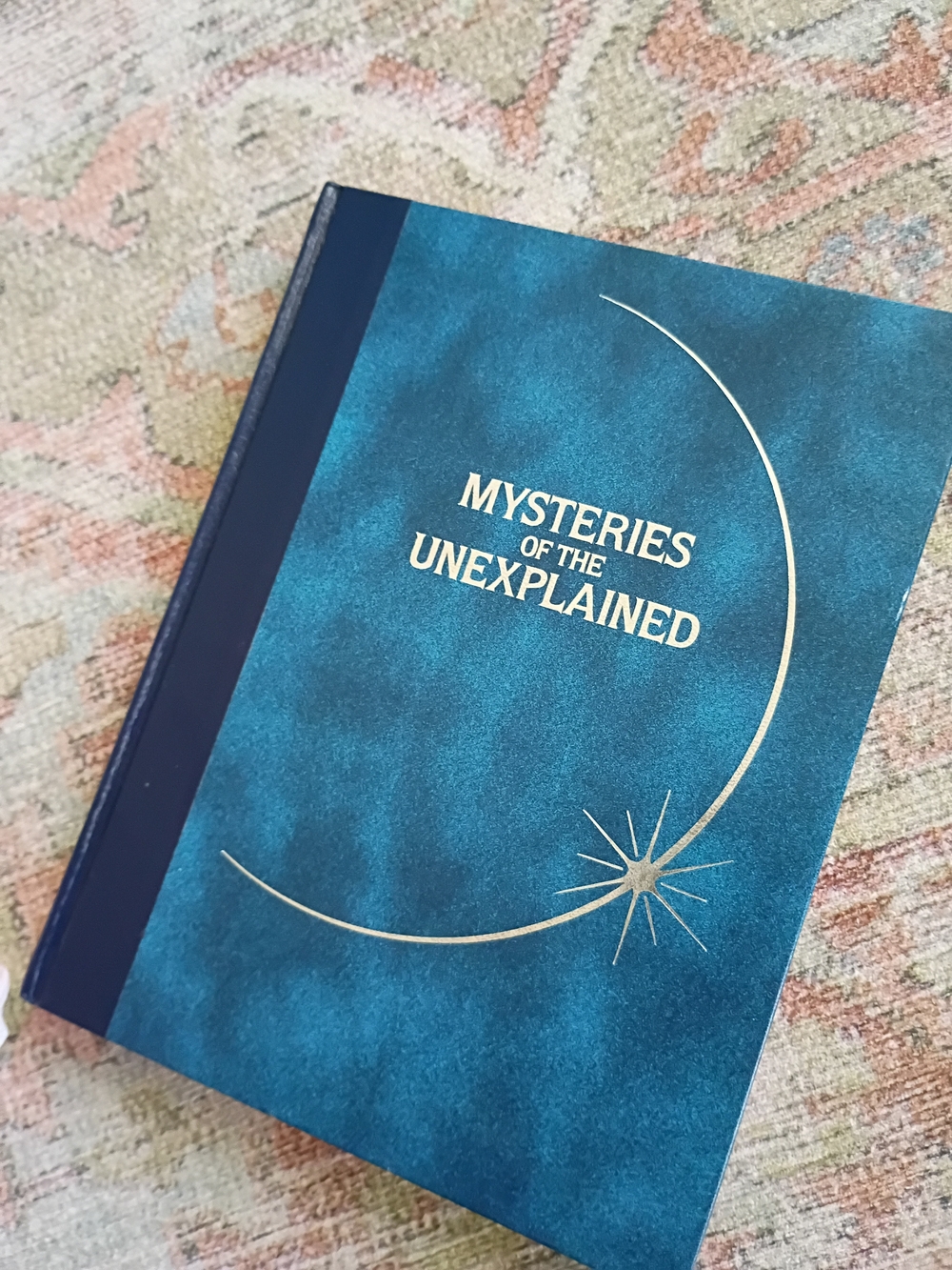 RARE mysteries of the Unexplained Hardcover Book - Teal & Navy